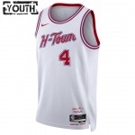 Houston Rockets Trikot Jalen Green 4 Nike 2023-24 City Edition Weiß Swingman - Kinder
